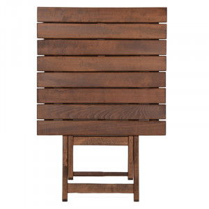 Masa exterior Retto fag culoarea nuc 60x60x71cm - Img 2