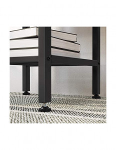 Masa Model Jack, 110x40x90 cm, Maro Rustic/Negru - Img 5