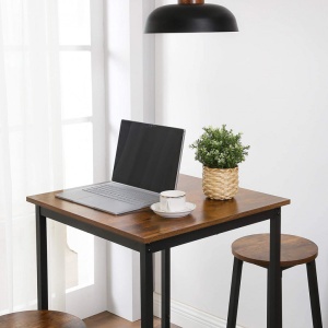Masa Model Rosemary, 60x60x90 cm, Maro Rustic/Negru - Img 4