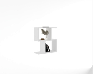 Masuta Auxiliara Model Brecken, 45x17x51.4 cm, Alb - Img 2