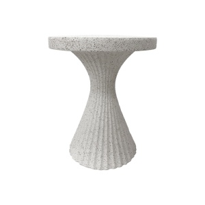 Măsuță auxiliară Nome, cu design sculptural, Alb/Multicolor, Ø38 × 46,5 cm - Img 2