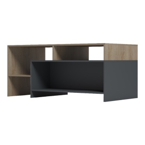Măsuță de cafea Consa, sonoma/anthracite, 120x60x52.8 cm - Img 4