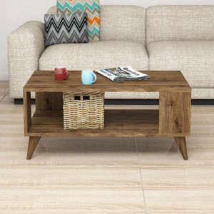 Masuta de Cafea Model Beck, 90x41.6x54 cm, Stejar - Img 2
