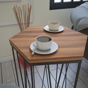 Masuta de Cafea Model Clarissa, 40x35x62 cm, Nuc - Img 3
