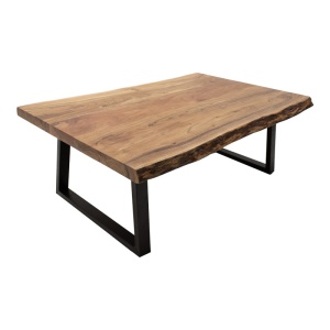 Masuta de Cafea Model Miles, Natur/Negru, 115x60x45 cm - Img 4