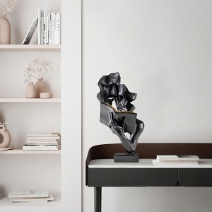 Obiect decorativ Lecteur Negru 20x36x15 cm - Img 3