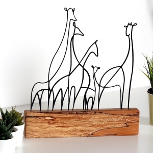 Obiect decorativ M Negru 30x35x3.5 cm - Img 3