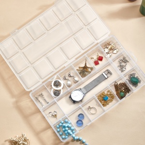Organizator bijuterii Model Beckett, Transparent, 26x15x3.5 cm - Img 2