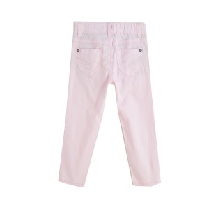 Pantaloni tip Jeans roz Newness - Img 2