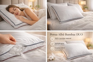 Perna Alba Bumbac DUO 50x70 cm - Img 6