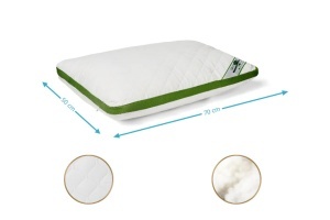 Pernă matlasată Air Soft cu ventilație Air Mesh și umplutură siliconizată, Alb, 50 × 70 cm - Img 4