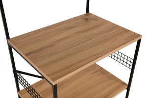 Raft Model Anemon, Negru/Pin, 60x45x124 cm - Img 13