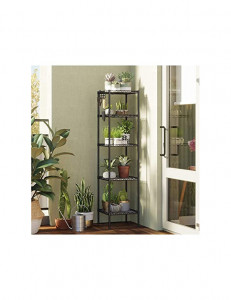 Raft pentru Baie Model Gracie, Negru, 30x30x123 cm - Img 2