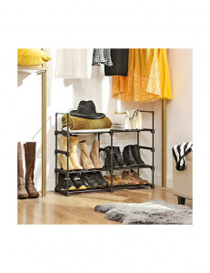 Raft pentru pantofi Model Leona, Negru, 45x30x106 cm - Img 4