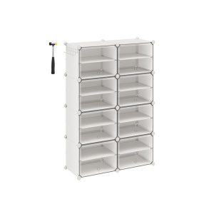 Raft pentru pantofi Songmics Alb 82x32x122 cm - Img 2