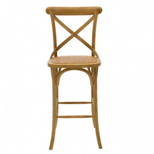 Scaun bar Model Reid, Natur, 45x52x116 cm - Img 4