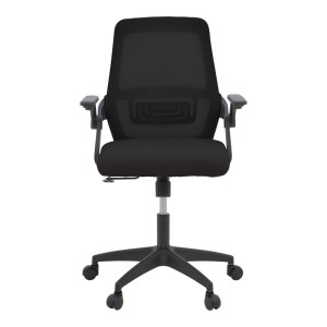 Scaun birou Model Reji, Negru, 58x60x99 cm - Img 4