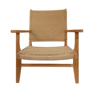 Scaun cu Brate Model Crosy, Natur, 71x81x75 cm - Img 4