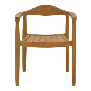 Scaun cu Brate Model Ganny, Natur, 59x56x71 cm - Img 4
