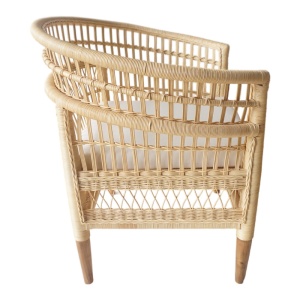 Scaun cu Brate Model Necorian, Natur, 80x70x87 cm - Img 3