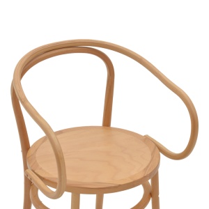 Scaun cu Brate Model Verfie, Natur, 55x50x83 cm - Img 6