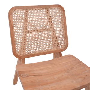 Scaun cu Brate Model Viborg, Natur, 60x75x87 cm - Img 6