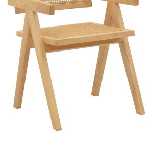 Scaun cu Brate Model Winslow, Natur, 52x59x79 cm - Img 8