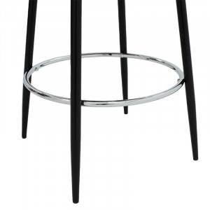 Scaun de bar Model Cody, Verde/Negru, 49x51x98 cm - Img 7