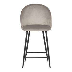 Scaun de bar Perch, negru/gri, 50x43x99 cm - Img 4