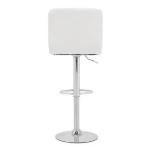Scaun de bar Remina, alb, 44x44x112 cm - Img 6