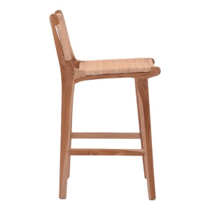 Scaun de bar Sponze, natural, 40x47x89 cm - Img 3
