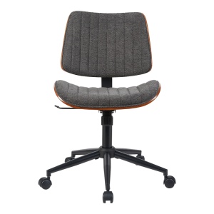 Scaun de birou Amani, gri/nuc, 52x54x90.5 cm - Img 4