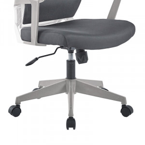 Scaun de birou Fragrant cu plasa din material textil de culoare gri - Img 6