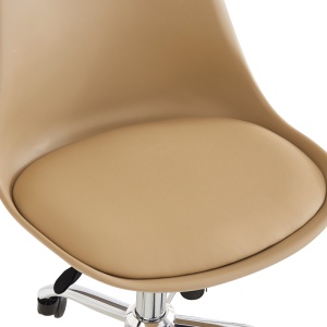 Scaun de birou Gaston II, cappuccino, 48x57x77-90 cm - Img 6