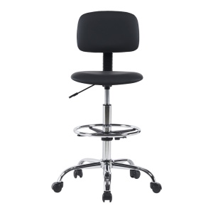 Scaun de birou Icina, negru, 58x54x102-123 cm - Img 4