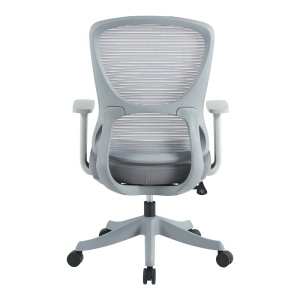 Scaun de birou Litulo, gri, 51x50.5x98/106 cm - Img 4