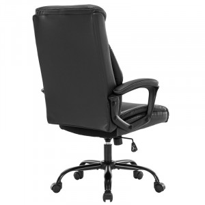 Scaun de birou manager Victory piele ecologica negru - Img 2