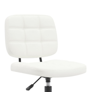 Scaun de birou Sedia, alb, 50x50x75-85 cm - Img 6