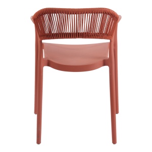 Scaun de Gradina Ankara, caramiziu, 54x55.5x77 cm - Img 6