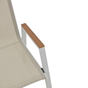 Scaun de grădină Azelie Bej 77x55x94 cm - Img 7