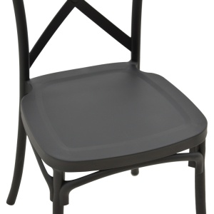 Scaun de Gradina Crossie, gri închis, 38x46.5x82 cm - Img 6