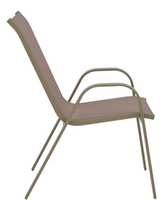 Scaun de Gradina Model Calan, Champagne, 55x75x90 cm - Img 8