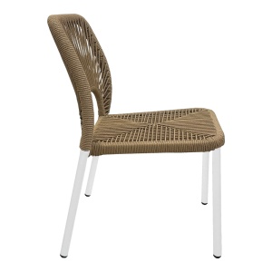 Scaun de Gradina Model Norture, Natural/Alb, 45x63x82 cm - Img 3