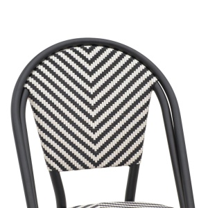 Scaun de Gradina Model Uarmin, Alb/Negru, 46x57x85 cm - Img 5
