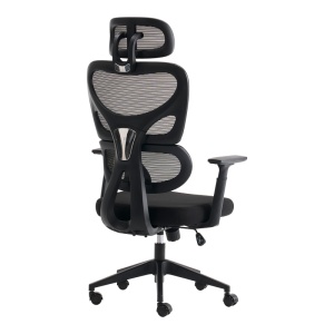 Scaun directorial Cadrey, negru, 67x64x120-128 cm - Img 3