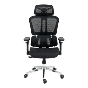 Scaun directorial Jeffer, negru, 67x62x115-125 cm - Img 7