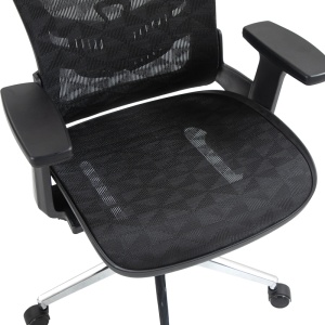 Scaun directorial Mergi, negru, 62x63x110-120 cm - Img 9
