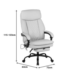 Scaun directorial Sedici, bej, 72x63x115-123 cm - Img 5