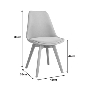 Scaun Gaston, verde, 48.5x53.5x81.5 cm - Img 6