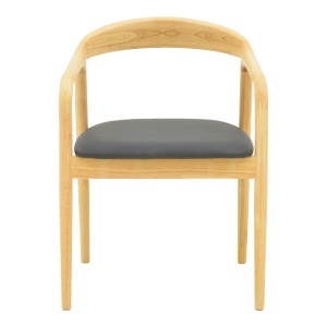 Scaun Hogie, natural/negru, 61x60x76 cm - Img 5
